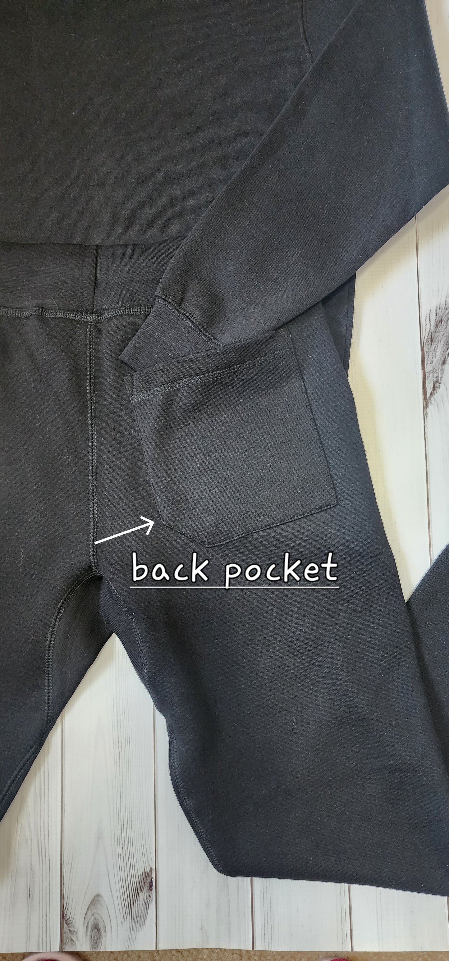 Pink Denim Black & Pink Rhinestone Jogger