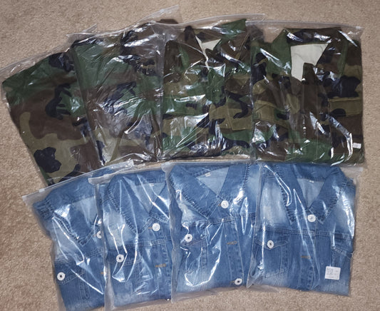 Custom Camo or Denim Patch Jacket