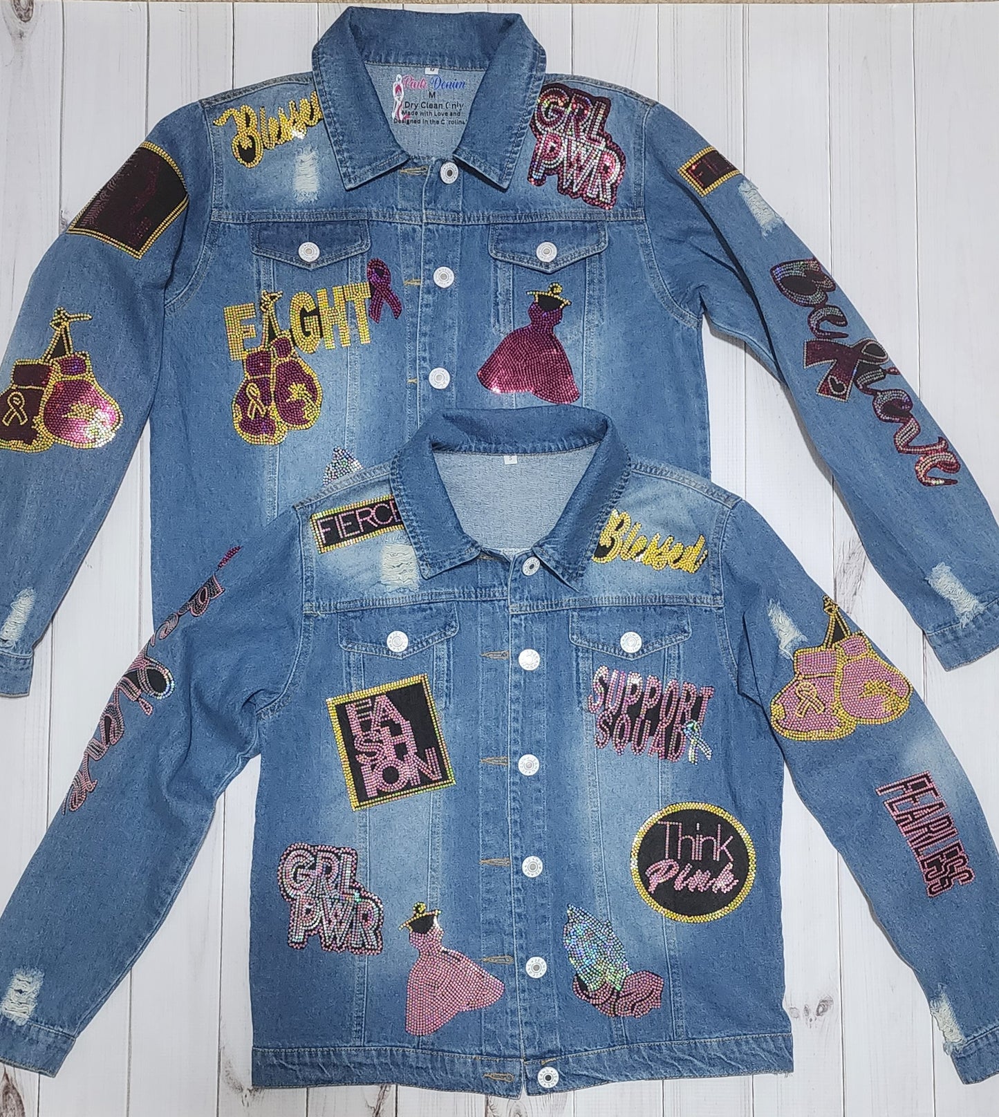 Custom Camo or Denim Patch Jacket