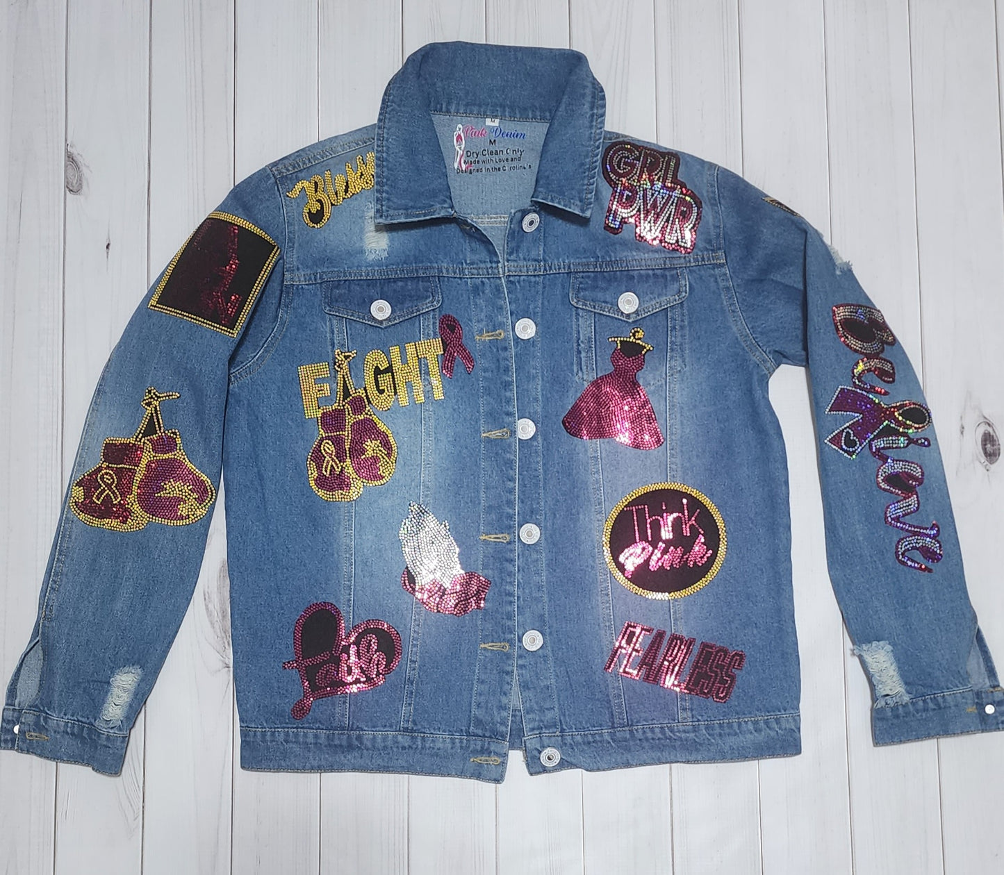 Custom Camo or Denim Patch Jacket