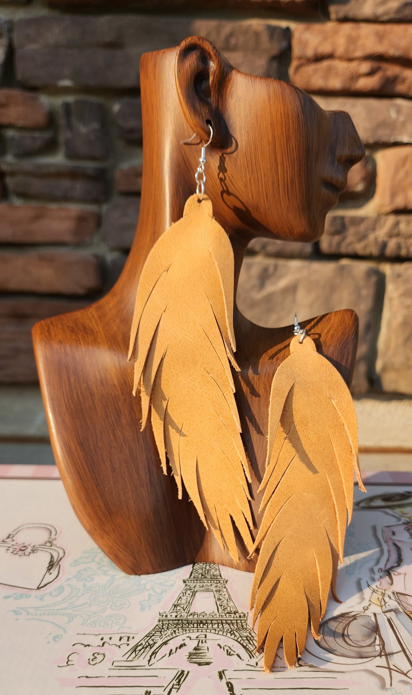 Assorted Leather Feather's and Leaf Earrings