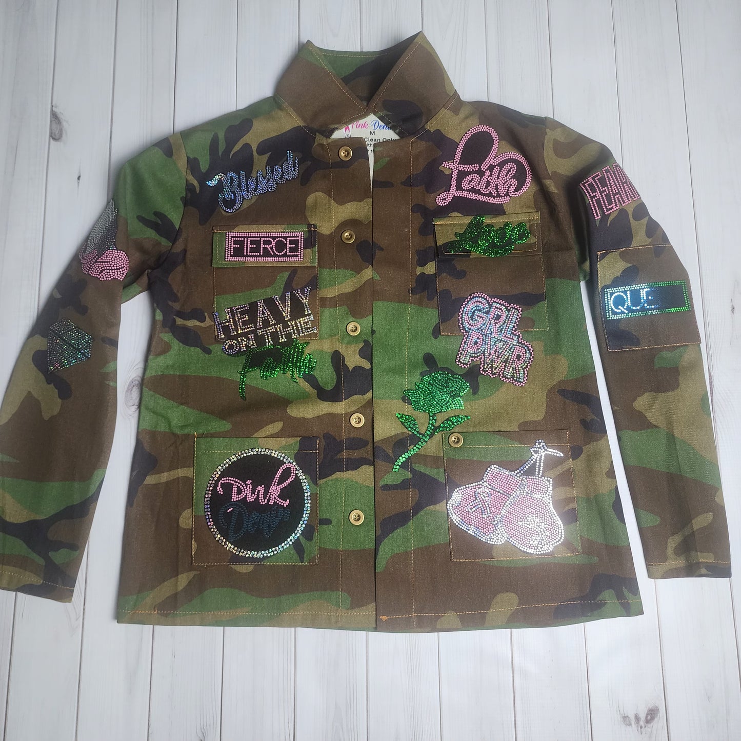 Custom Camo or Denim Patch Jacket