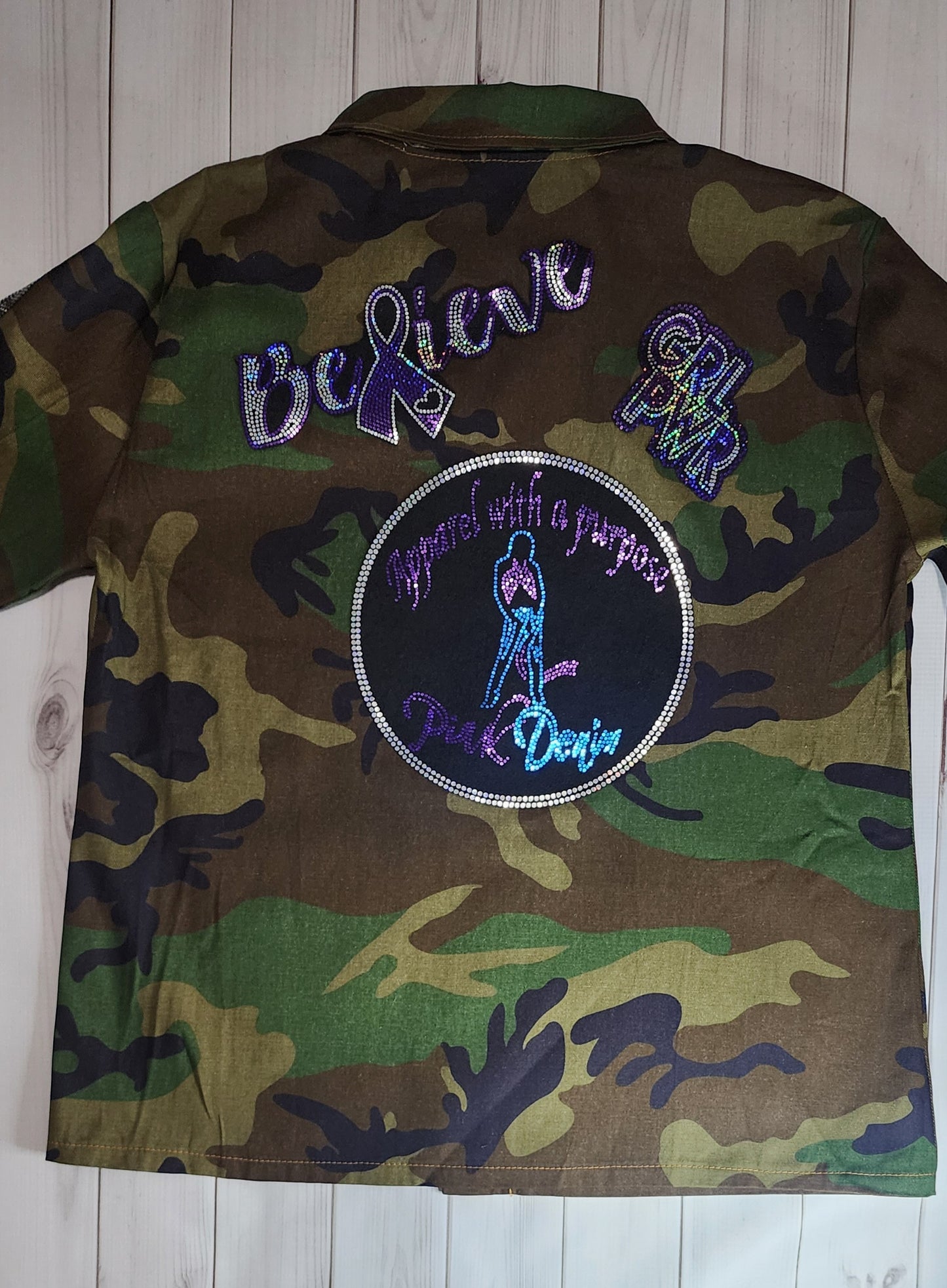 Custom Camo or Denim Patch Jacket